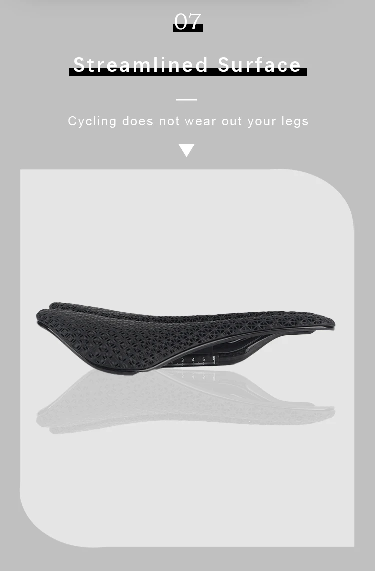 ODI Kohlefaser-3D-Druck Fahrradsattel Ultraleichtes und atmungsaktives hohles Wabenkissen Weicher Sitz für Rennrad/Rennrad/MTB – Detail 10