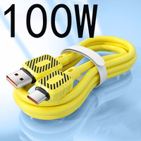 100W Super Fast Charging Type-C Data line Cable 6A Charging Cable 1M 1.5M 2M For Huawei Xiaomi Mobile Phone accessories