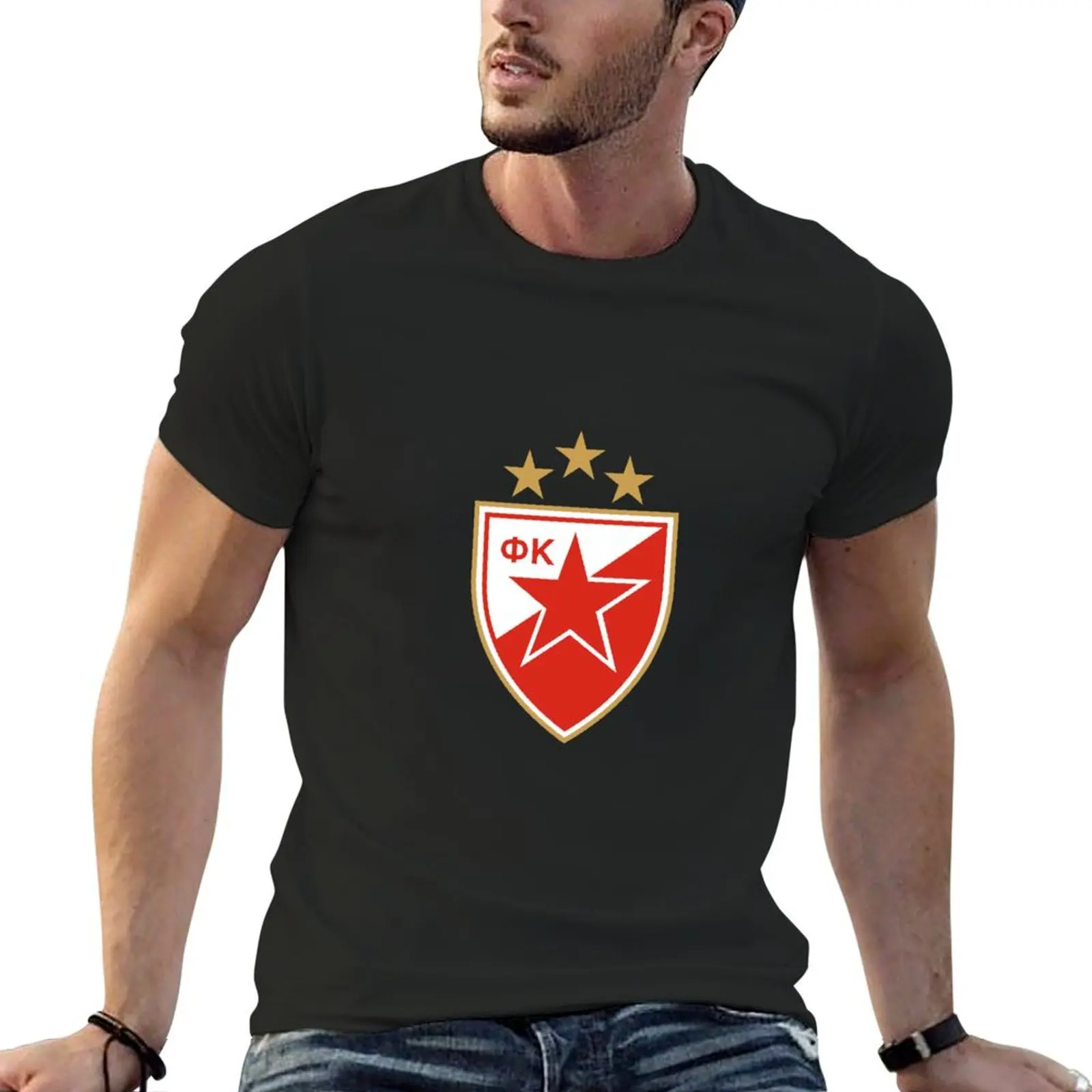 crvena zvezda T-Shirt man t shirt basketball graphic tees shirts graphic tee Men's clothing