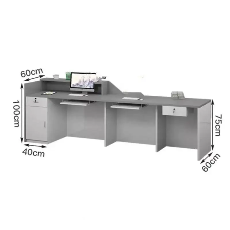 

Reception Desks Luxury Modern Kitchen Checkout Counter Reception Desks Beauty Salon Mostrador Negocio Commercial Furniture