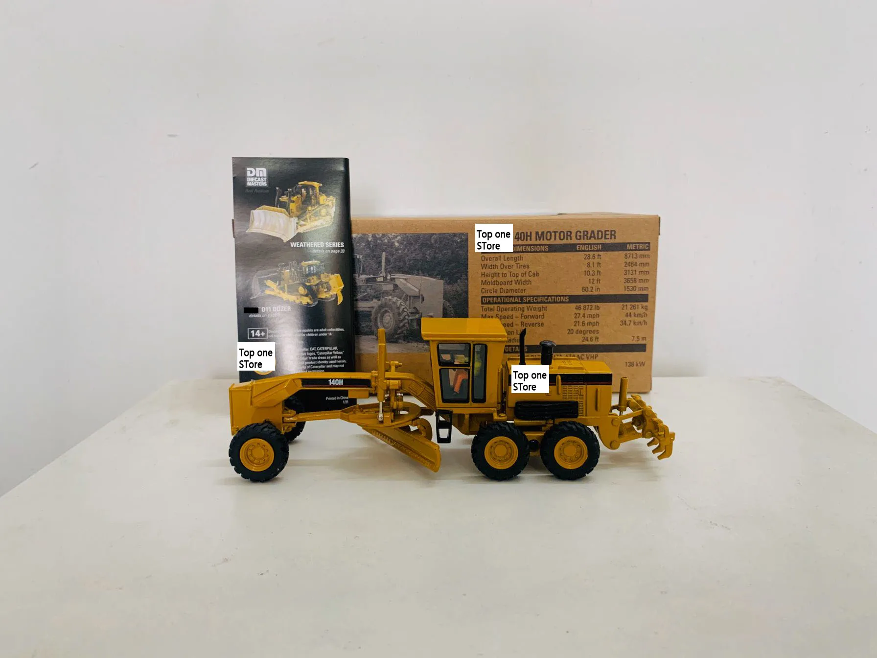 

DM 140H Motor Grader 1/50 Scale DieCast Masters 85030C Gift Collection Toy Model New in Box