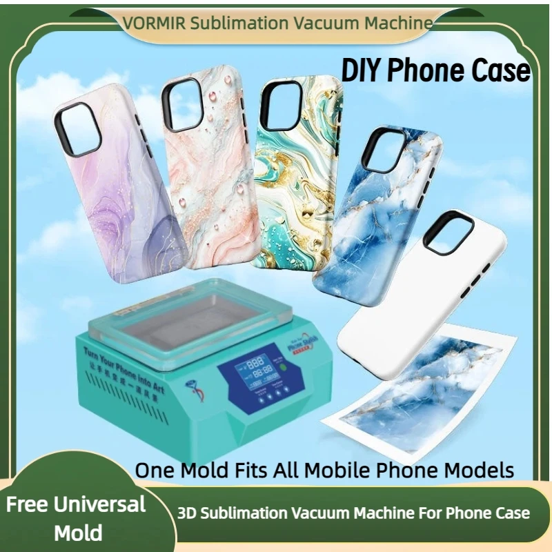 

Чехлы для телефонов на заказ VORMIR, 3D сублимационный пустой принтер для мобильных чехлов с вакуумным термопресом, состояние передачи для магазина