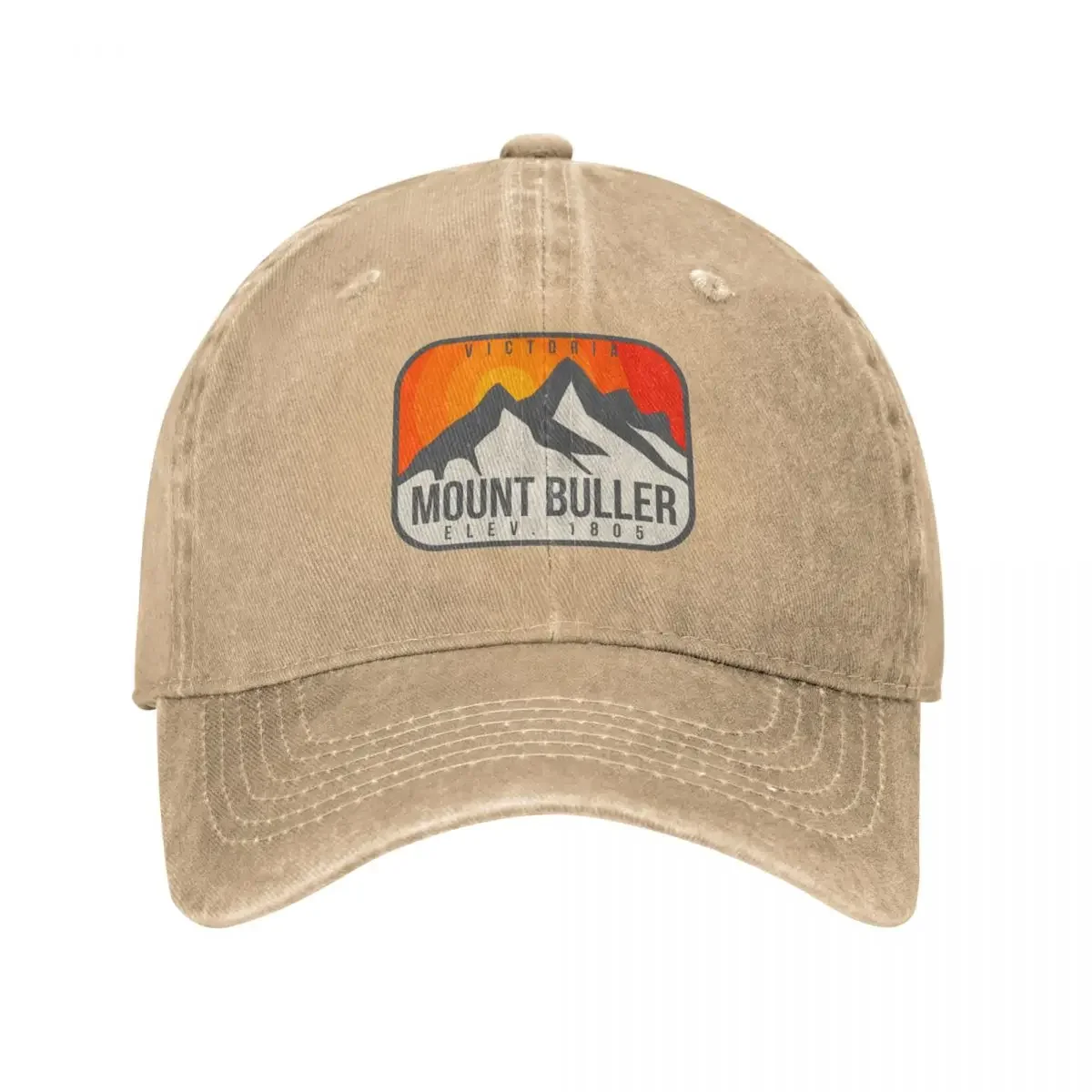 Mount Buller Victoria Australia Vintage Retro Hiking, Snowboarding Adventure Skiing Mountain Baseball Cap