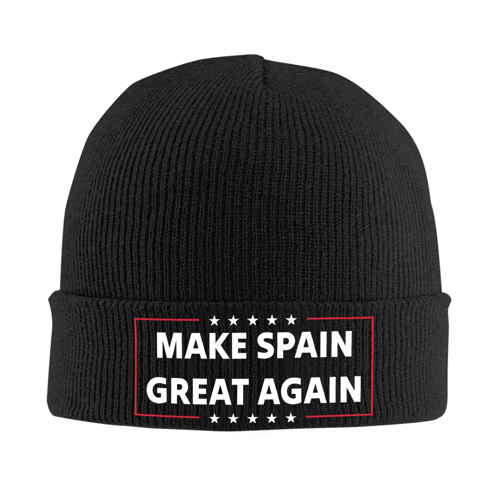 Make Spain Great Again Spanish Espana  Knit Hat  Casual Caps Men Women Unisex Kpop Beanie Hats Autumn Winter Elastic Bonnet Hats