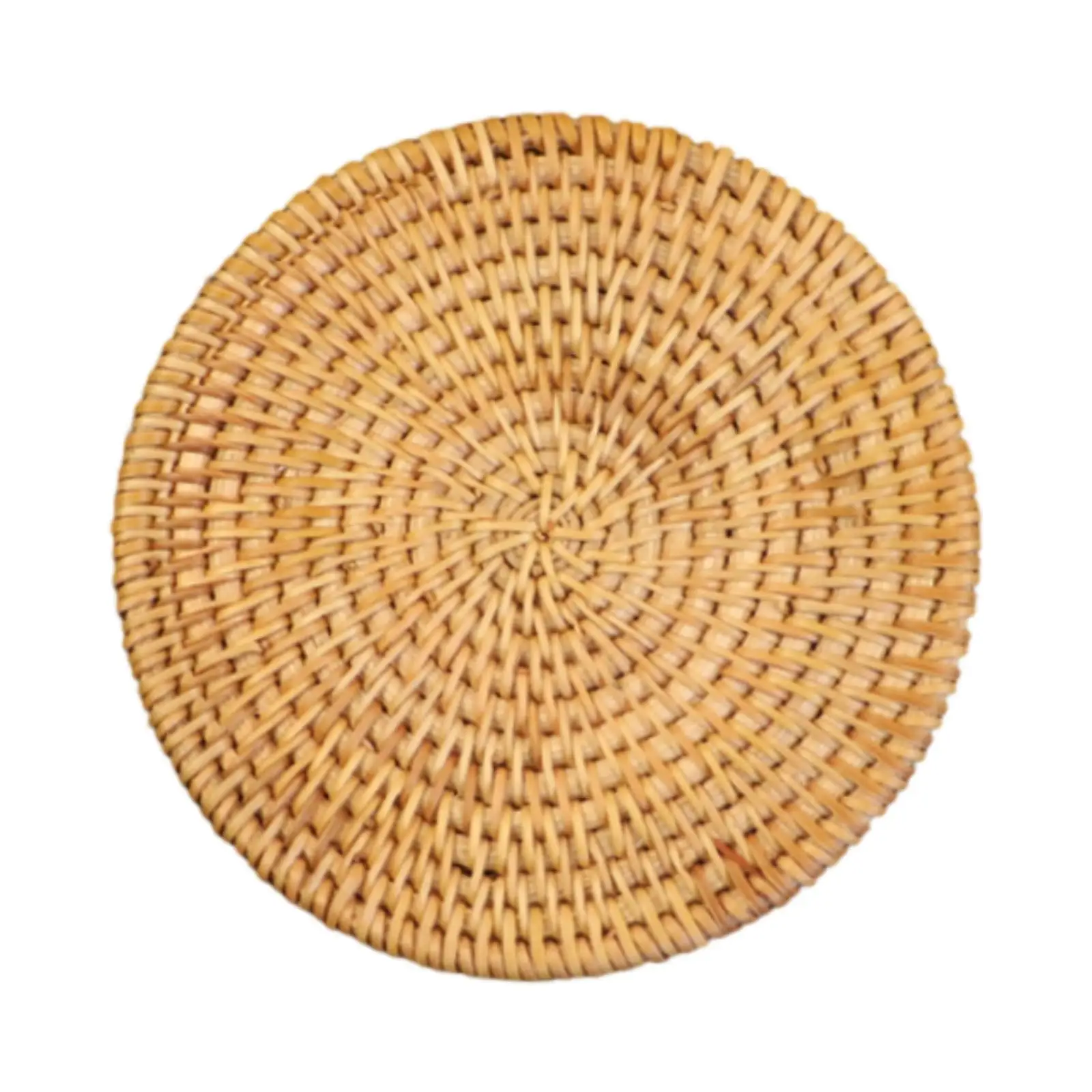 Natural Rattan Coaster Woven Trivet Heat Resistant Mat for Hot Dishes Pot Holder
