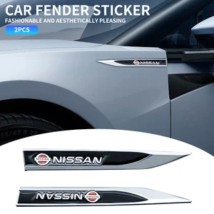 Metall Car Fender Side Wing Blade Badge, 3D-Emblem-Aufkleber, Nissan J10 X-Trail Qashqai Juke Micra Leaf Patrol Gadgets, 2pcs 6 Hauptverkäufe Nissan Patrol - №2