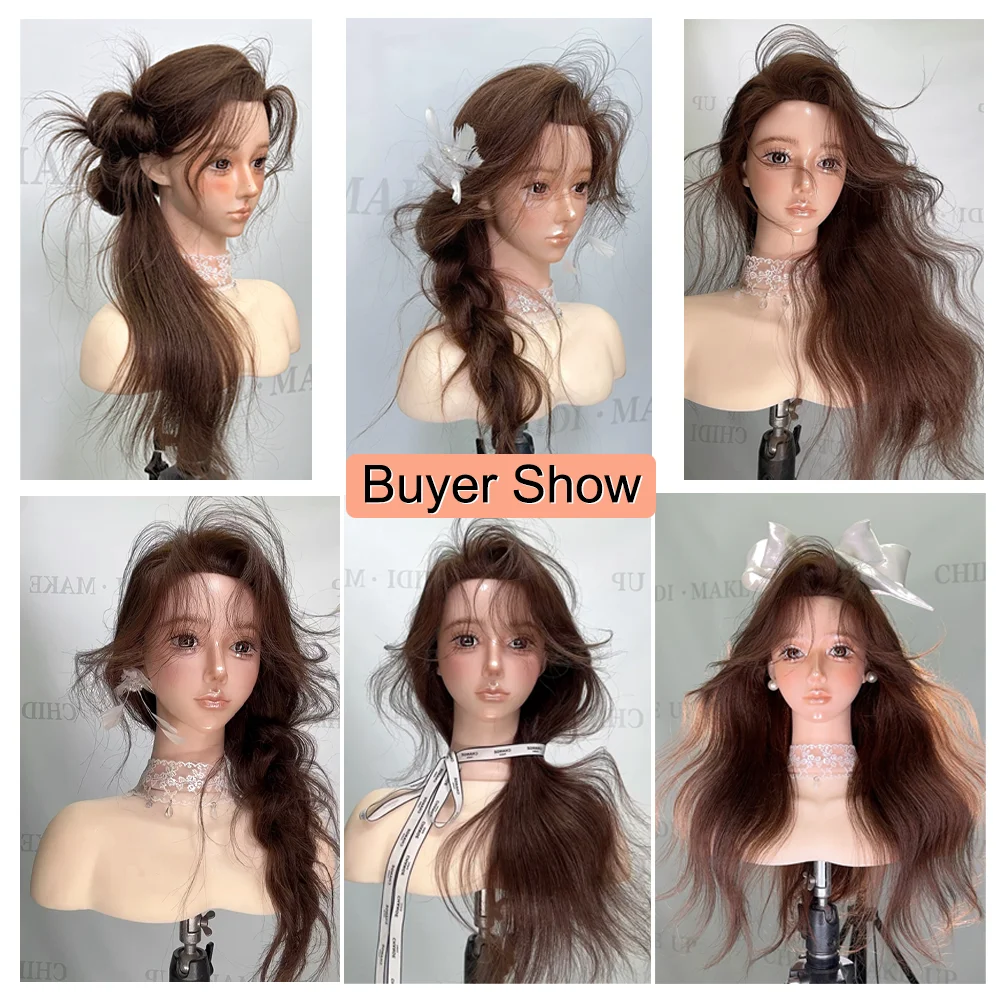 رأس عارضة أزياء مقاس 22 بوصة لممارسة تجديل الشعر - رأس تدريب على الشعر البشري بنسبة 95% لتصفيف الشعر والمبتدئين والموافقين