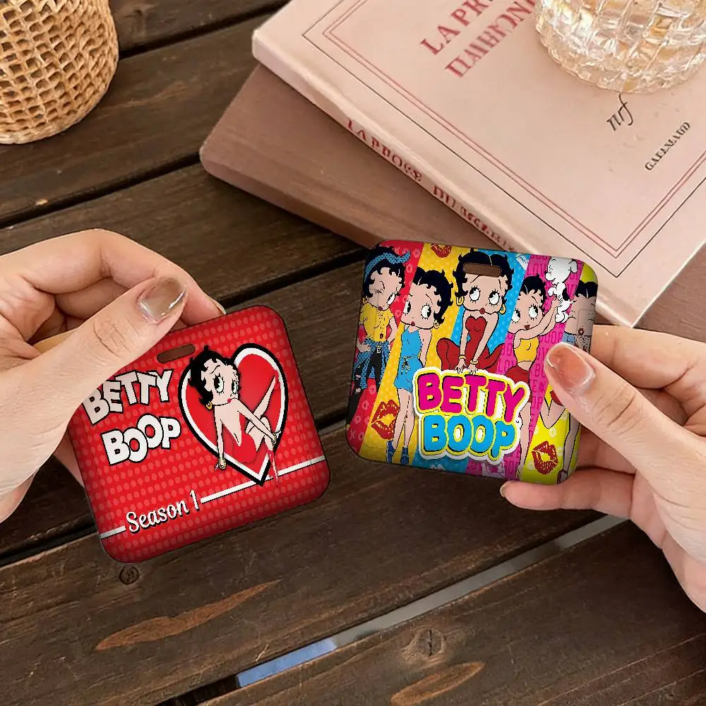Cute B-BettyS Boop Badge Holder Lanyards Keychain Women New Cartoon Card Holders Neck Straps Student Credential For Gift