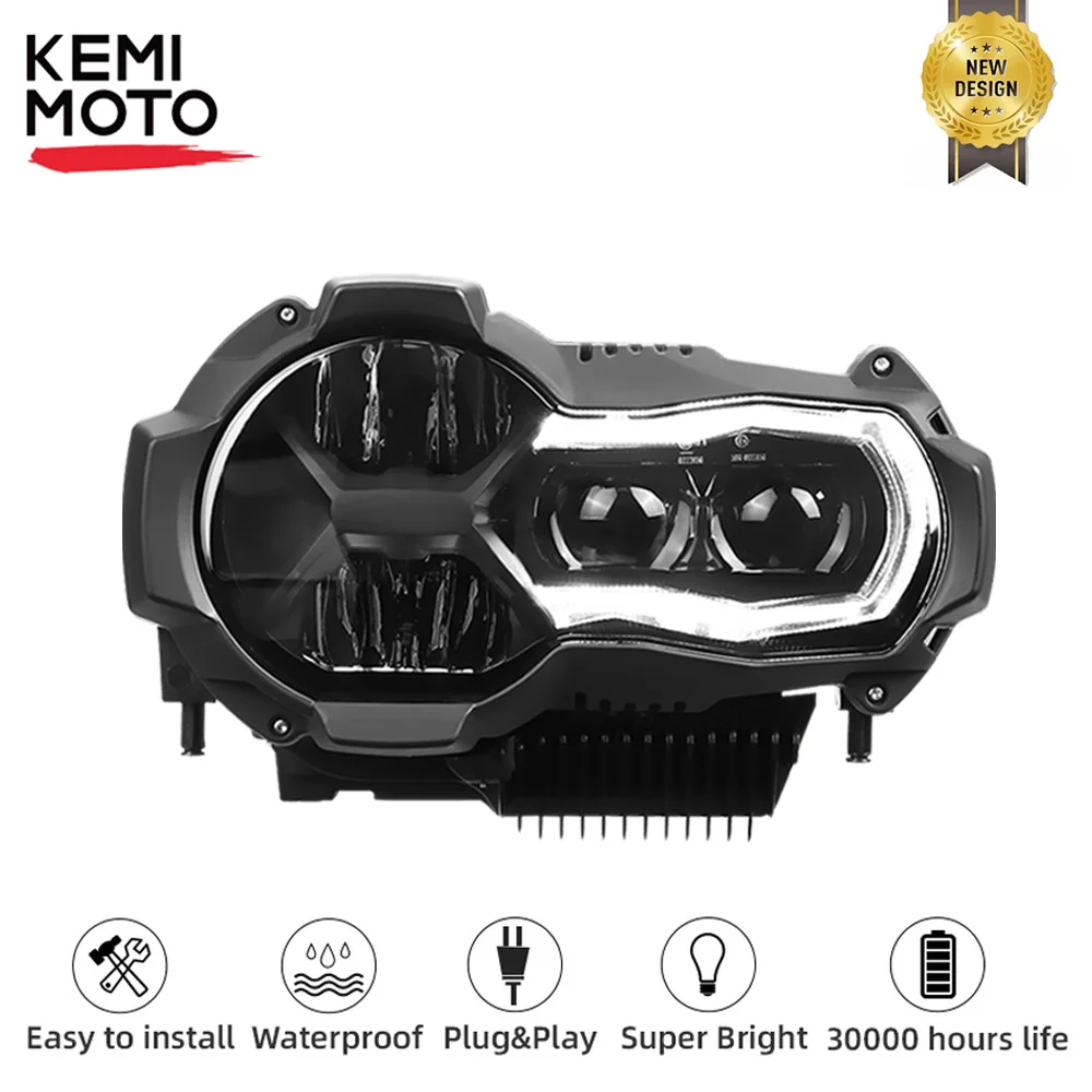 Motorcycle Headlight For BMW R1200GS Adv K50 K51 2013-2016 Led Headlights Assembly Lamp E9-Mark Accessories IP68 Waterproof