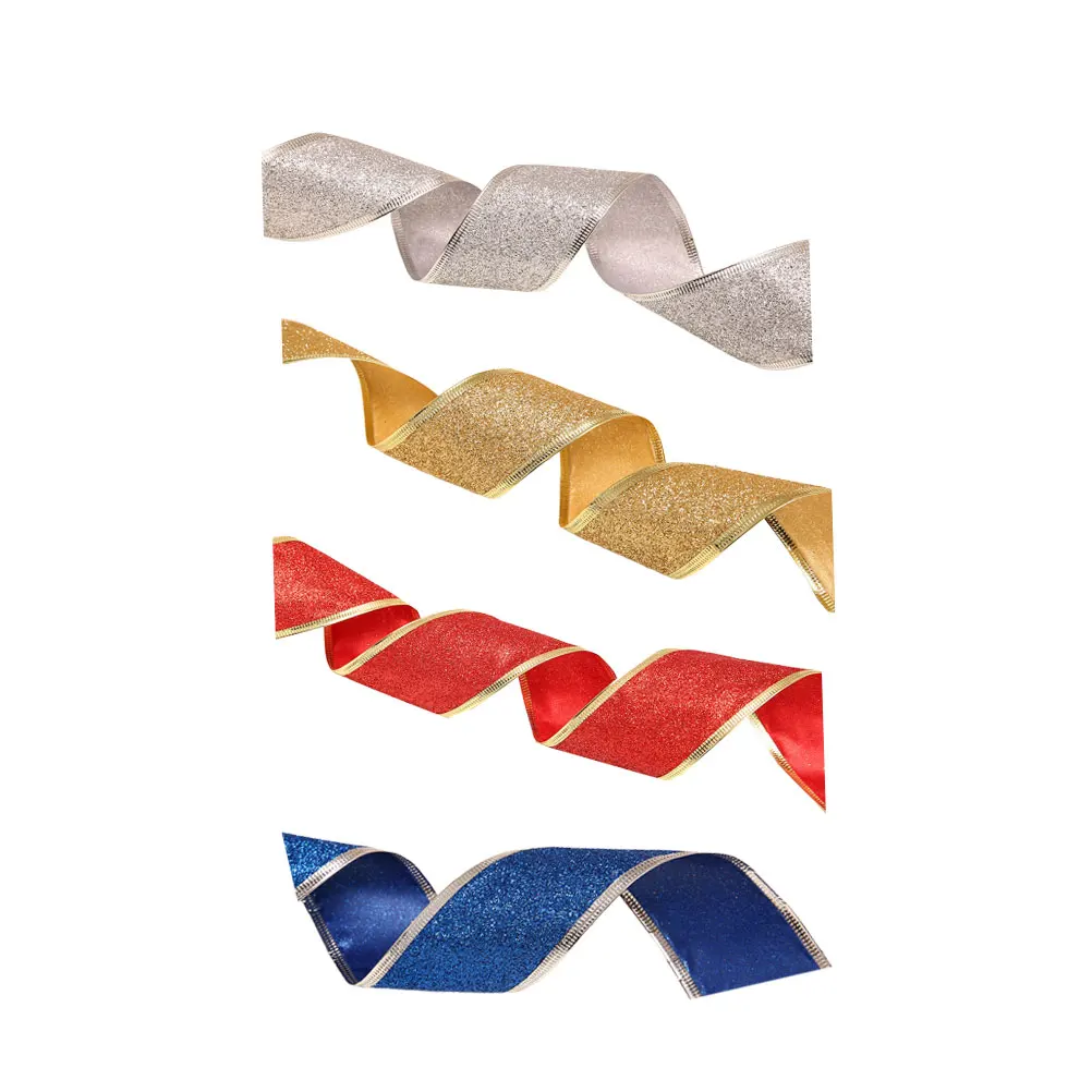 

Christmas Window Decorations Ribbon 10mm Reusable PVC Bright Colored Gift Wrapping Tree Hanging Supplies Packaging B