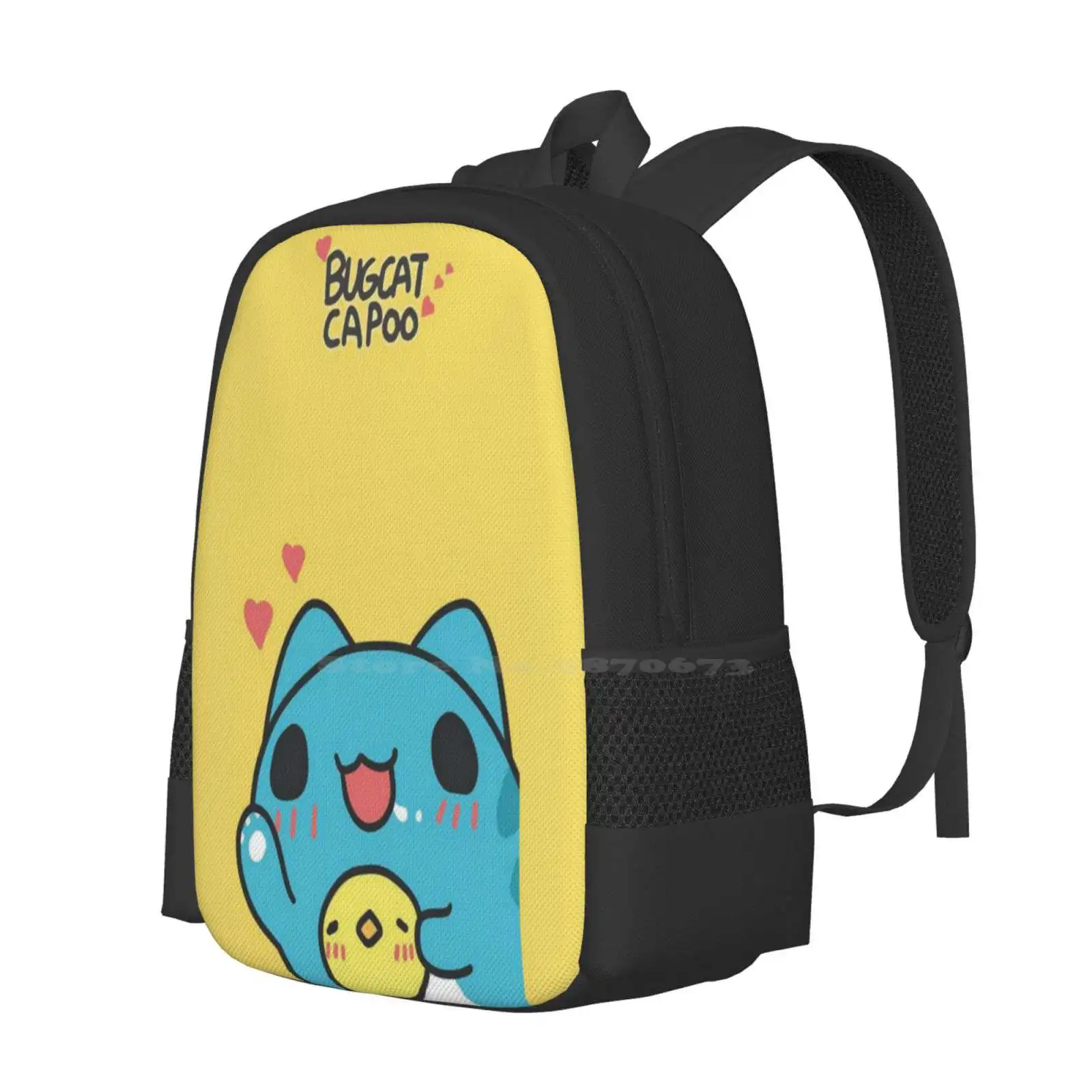 Bugcat Capoo Cute Funny Cat Large Capacity School Backpack Laptop Bags Bugcat Capoo Plush Bugcat Capoo Shop Bugcat Capoo Gif