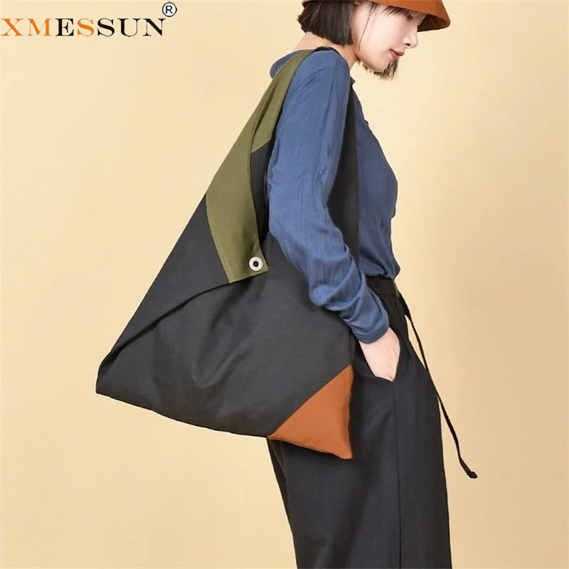 XMESSUN New Trendy Nylon Commuter Bag for Women,Fashion Patchwork Tote Bag Designer Female Casual Large Capacity Shoulder Bag