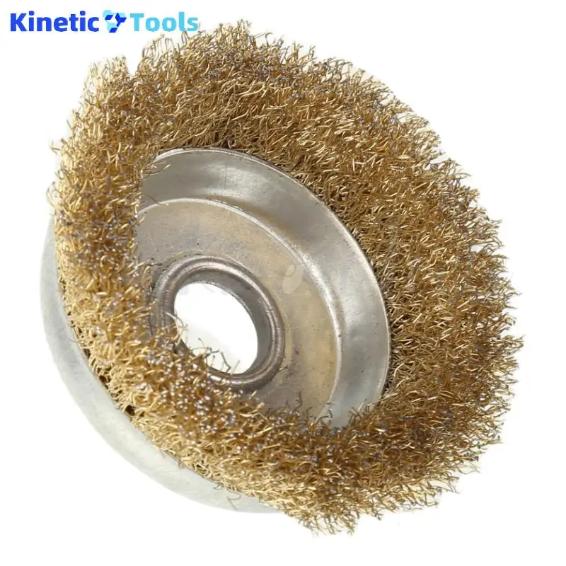 1 قطعة عجلة سلك طحن وصدأ زاوية طاحونة المعادن إطارات لامعة وعاء الفولاذ المقاوم للصدأ نوع طحن سلك فرشاة عجلة