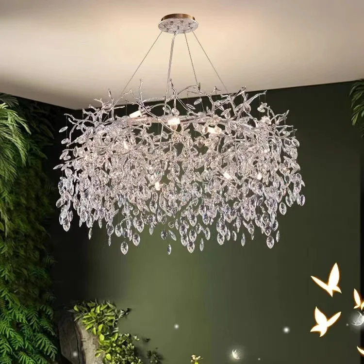 Crystal Pendent Lamp Dining Room Barl Resturant Canteen Chandelier