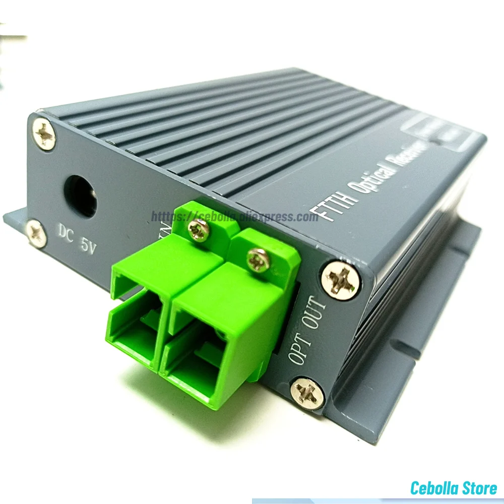 FTTH CATV ตัวรับสัญญาณแสงไฟเบอร์ระดับสูง WDM Converter Duplex Connector Mini โหมด 2 เอาต์พุต RF นิ้ว