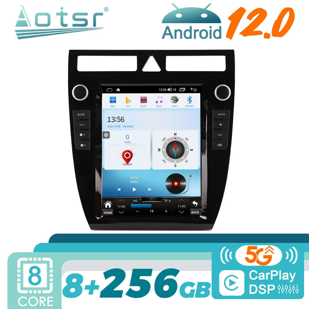 

Android For Audi A6 1999 - 2003 Tesla Car Radio GPS Navigation Multimedia Video Player Stereo Audio Head Unit CD Tape Recorder