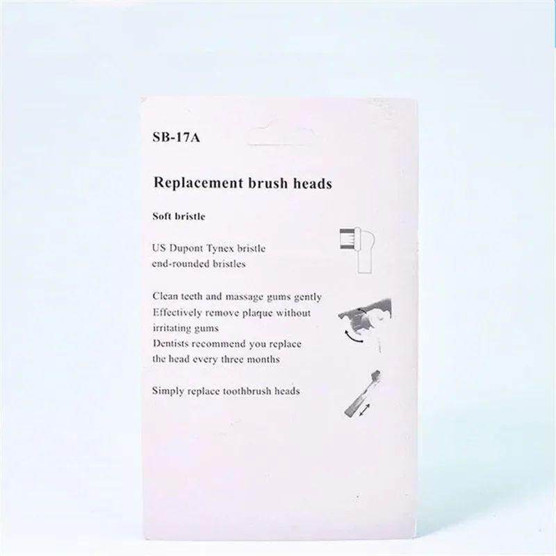 Nova substituição cabeças de escova de dentes SB-17A higiene cuidados limpo escova de dentes elétrica para oral b