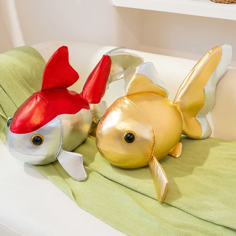 ذهبية محظوظ كوي الحيوانات ألعاب من القطيفة بولي Leather الجلود ذهبية الكرتون غربلة دمى هدايا عيد ميلاد الاطفال ديكور رمي وسادة ديكور المنزل