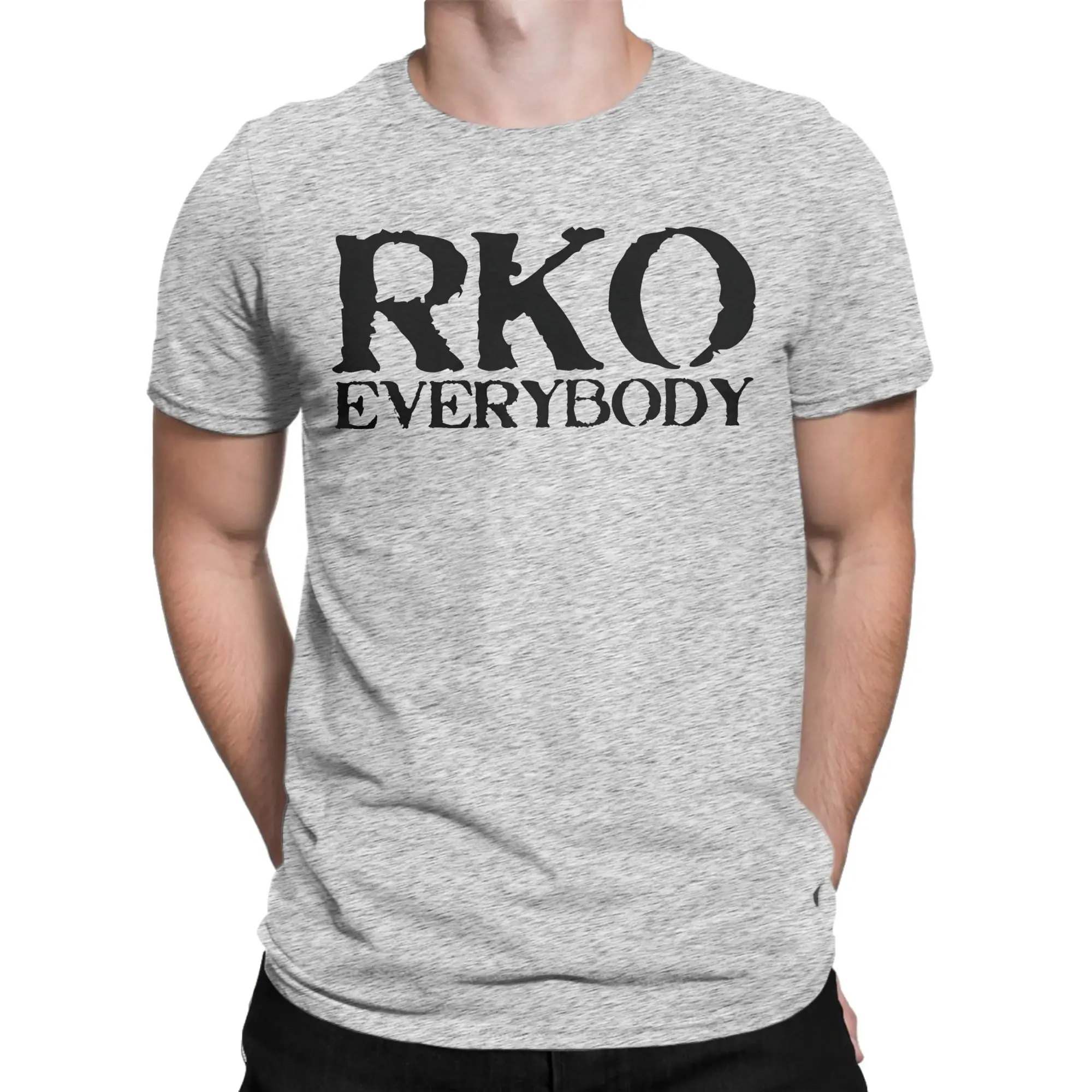 Men Women Retro RKO Everybody  T Shirts  Cotton Tops Casual Short Sleeve Crewneck Tees Graphic Printed T-Shirts