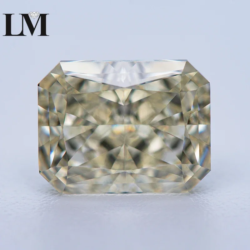 

Cubic Zirconia Stones Light Yellow Color 5A Grade Radiant Shape 4k Crushed Ice Cut Synthetic Gemstones For Women Jewelry Making