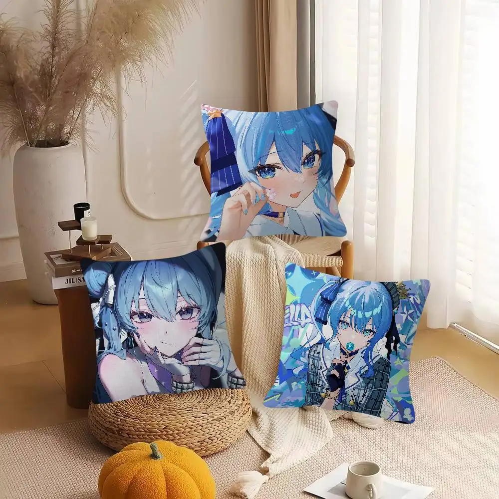 Hoshimachi Suisei Cute Cartoon L Game Cushion Cover Pillowcase Upholstery Sofa Throw Pillow Home Decor Pillowcas