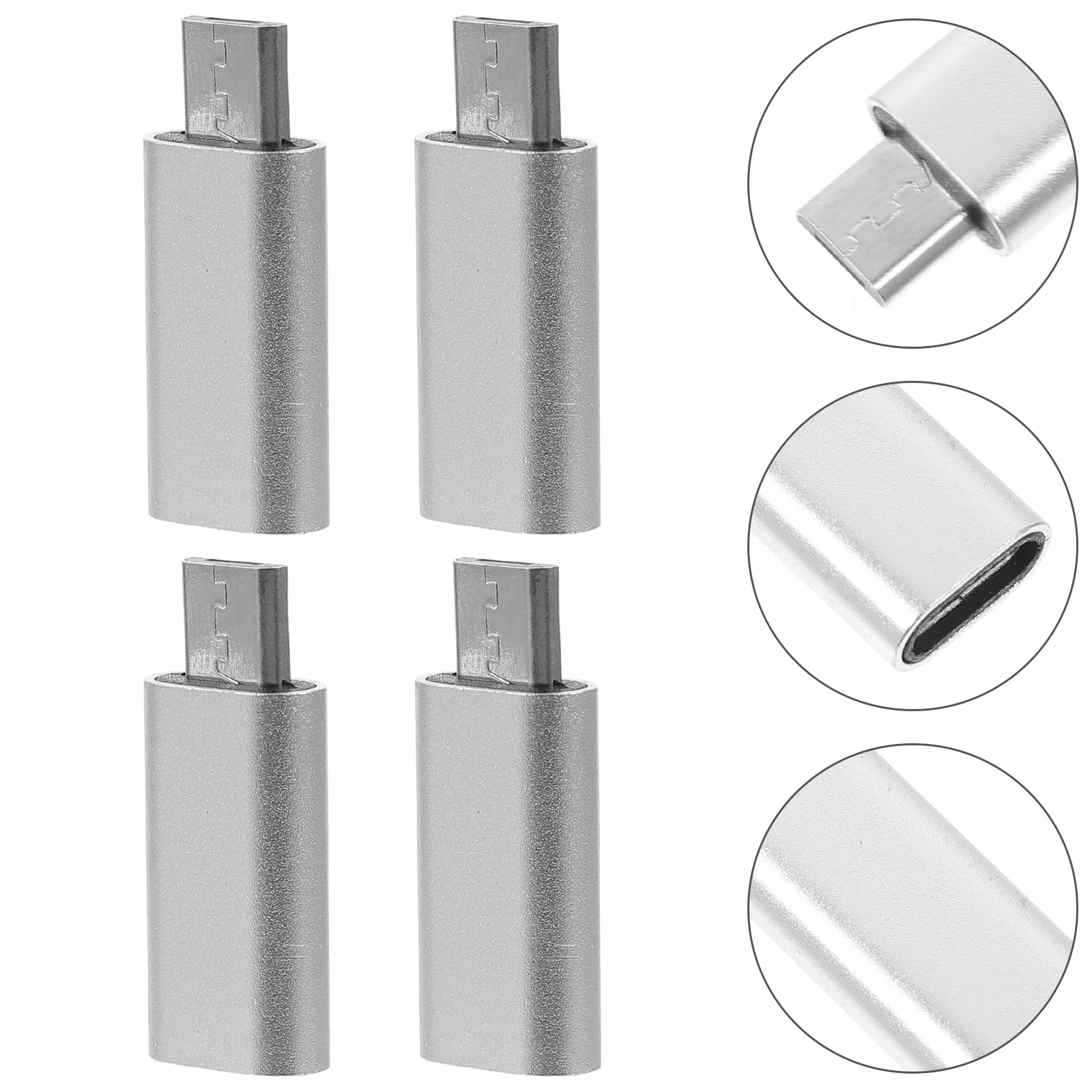 

4 Pcs USB Male to Female Converter Micro Adapter Extender Cell Phone Accessories Charging