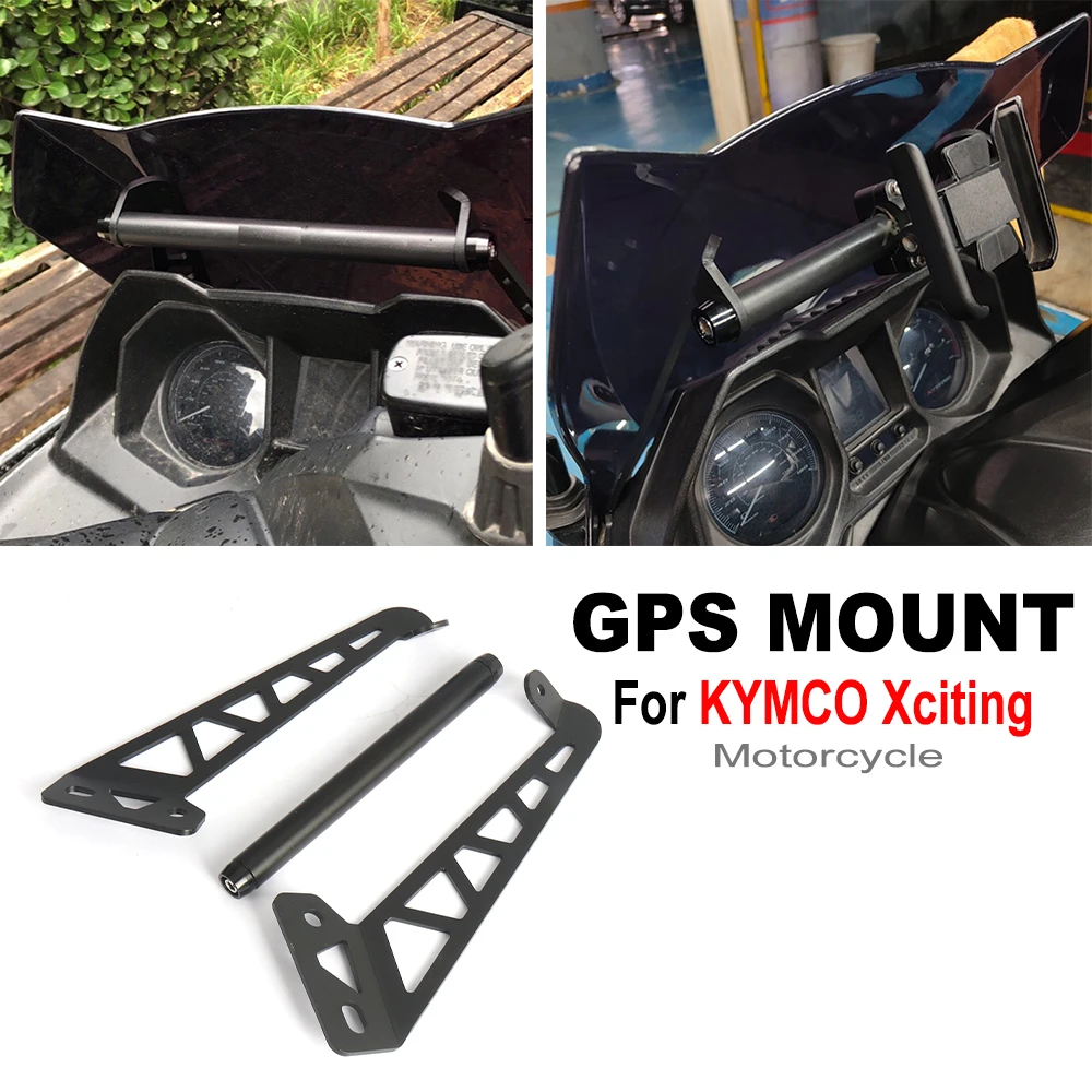 Motorcycle Navigation Bracket GPS Mount Device Carrier SMART PHONE Adapt Holder For KYMCO 350 300i Xciting 250 400 S400