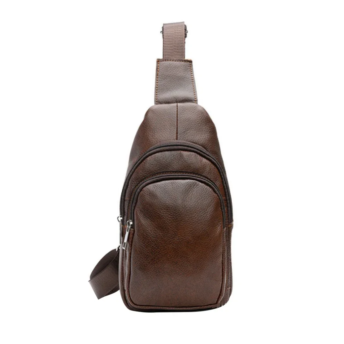 

2026 New Fashion Cow Genuine Leather Men Waist Packs Casual Chest Bags High Quality Boy Brand Design Chest Shoulder Bag