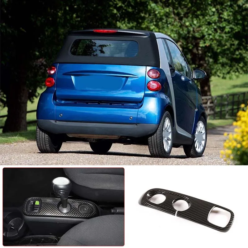 Auto Getriebe Shift Panel Abdeckung Trim Aufkleber Für Mercedes Smart Fortwo 451 2009-2015 Center Konsole Dekorative Rahmen Abdeckung ABS