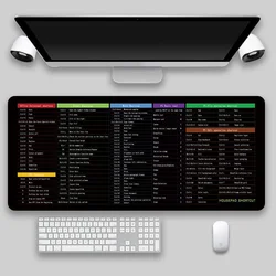 Office Mouse Pad Keyboard Shortcuts Mousepad 80*30cm  Rubber Non-slip Mousemat Russian English Vietnamese Version