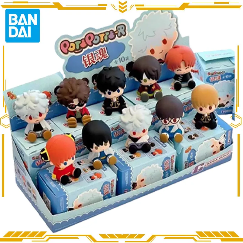 

Bandai Original Gintama Anime Figure POTEPOTTE-R Gashapon Sakata Gintoki Action Figure Toys for Boys Girls Kids Gift