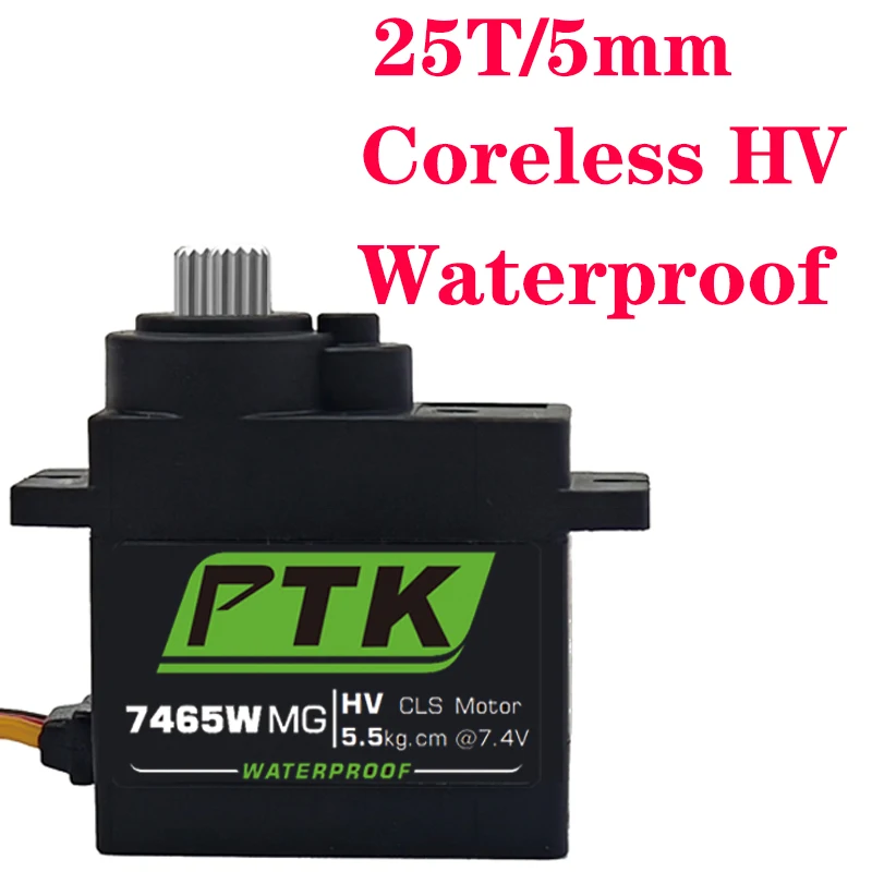 PTK 7465W MG 9g Digital-Servo mit Metallgetriebe, wasserdicht, HV, 5 kg, für RC-Flugzeuge, Helikopter, Roboter, 180° ° 1/8 Servo – Detail 6