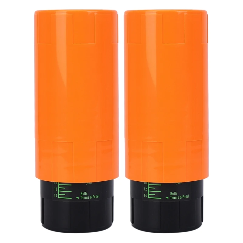 2X Tennis Ball Saver - Keep Tennis Balls Fresh And Bouncing New Orange