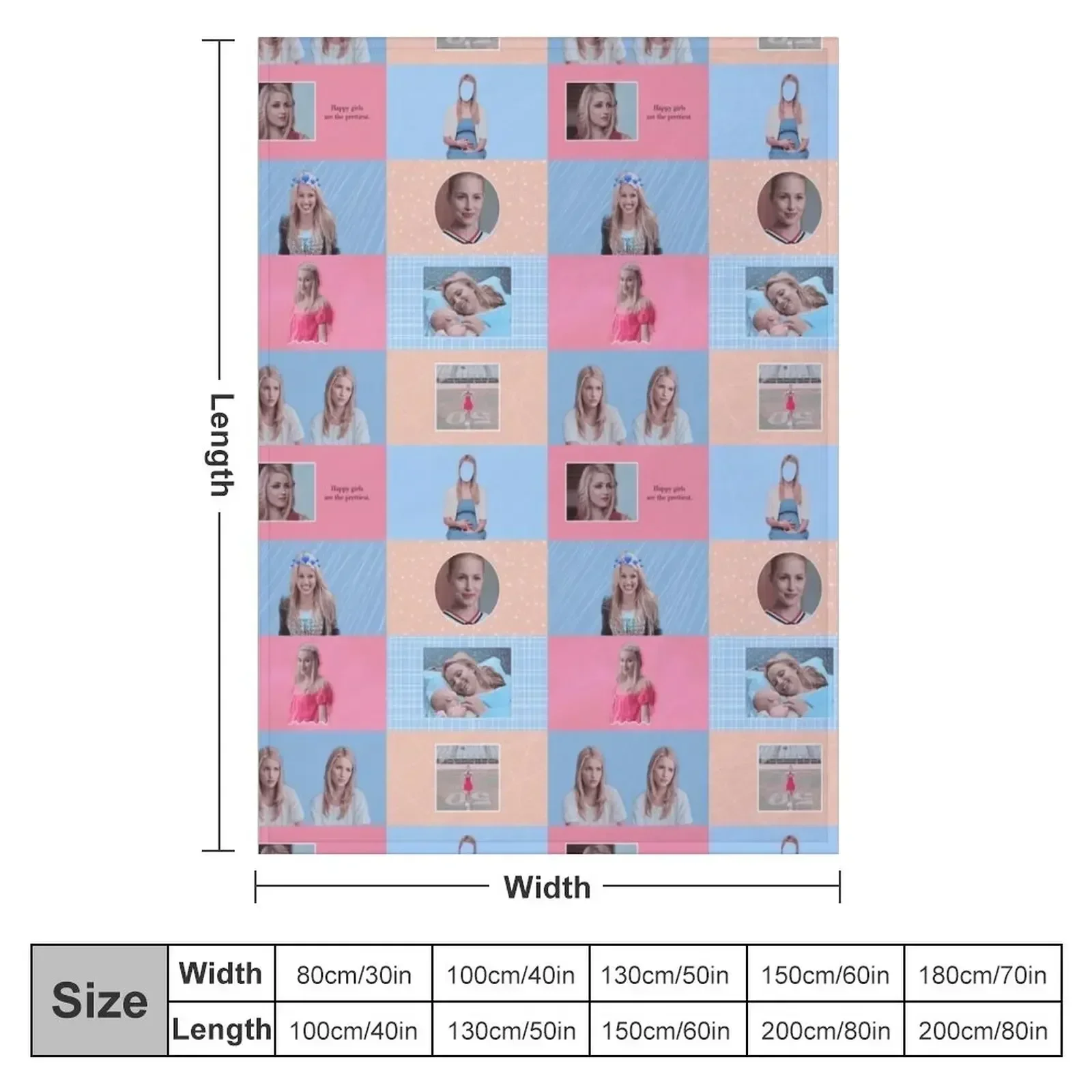 New Quinn Fabray Graphic Edit Throw Blanket couch cozy soft plush fuzzy picnic outdoor blanket