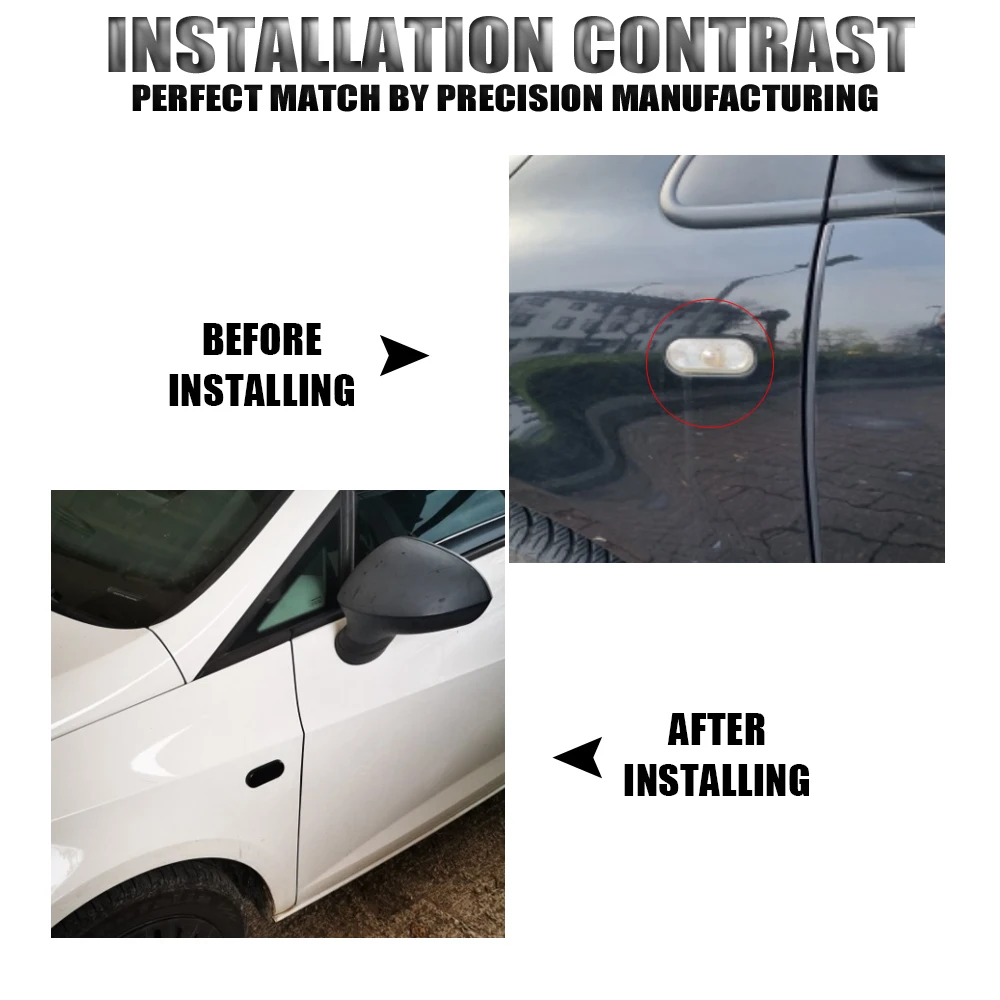 2x Seitenmarkierungsleuchte für Seat Ibiza 6L Cordoba Toledo Leon 1M Skoda Octavia Dynamischer LED-Blinker Blinklicht Blinker – Detail 8