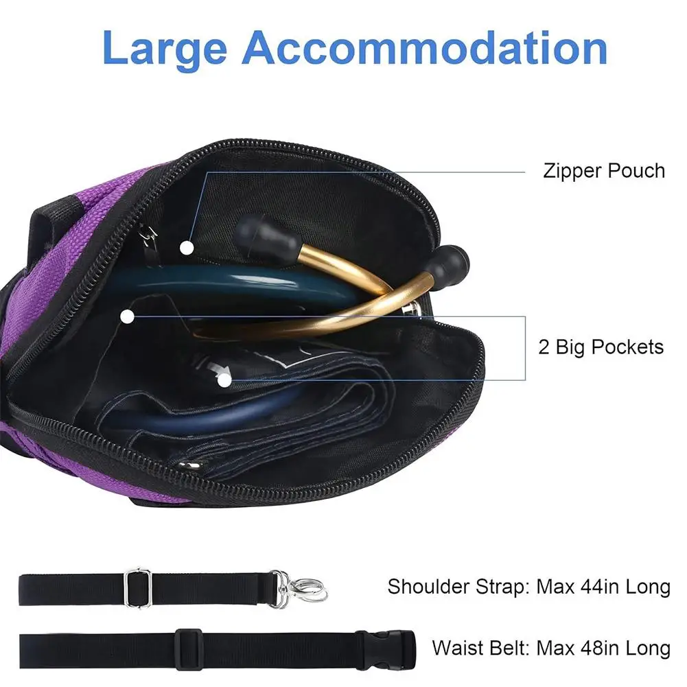 Sac banane d'infirmière, pochette de taille réglable pour stéthoscopes, Kit de soins, outils pour étudiants en soins, accessoires d'uniforme médical