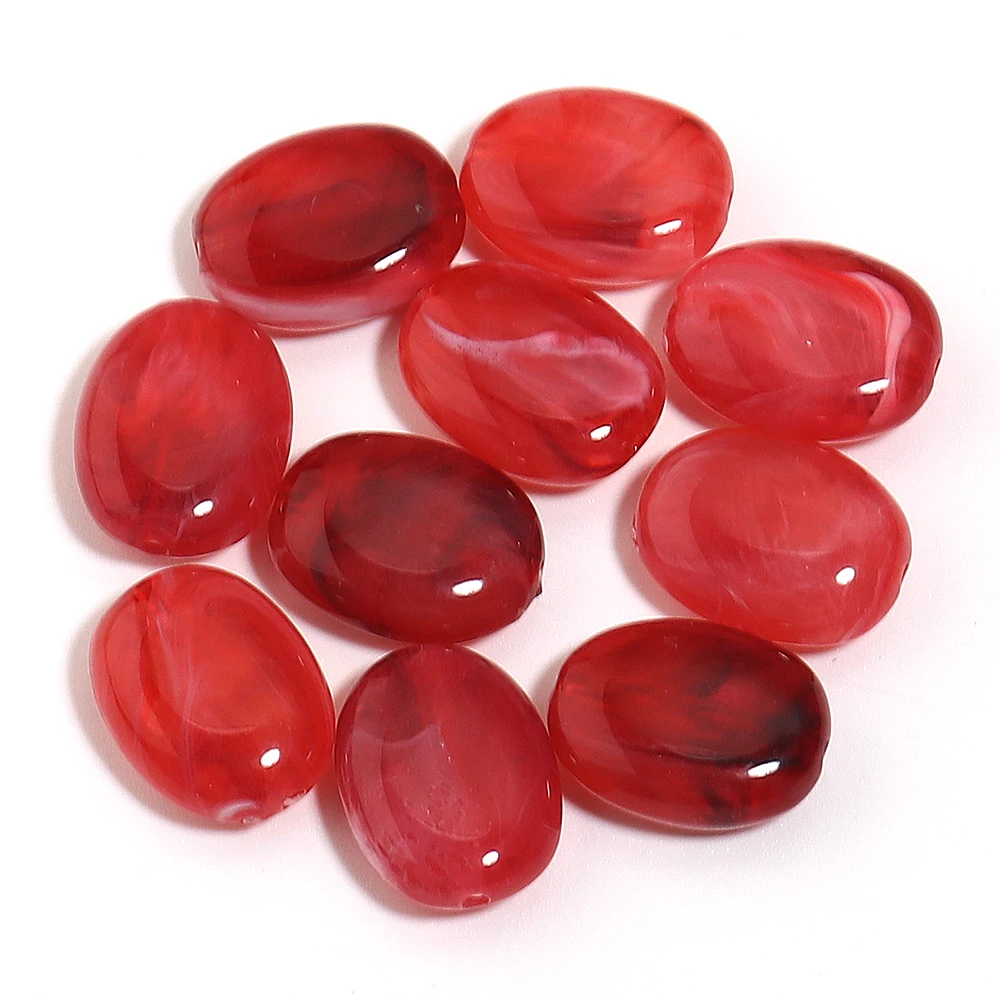 20 Stück 15 x 19 mm zweifarbige ovale Acrylperlen, imitierte Jadesteine, lose Abstandsperlen für die Schmuckherstellung, DIY-Armband, Halskette – Detail 31
