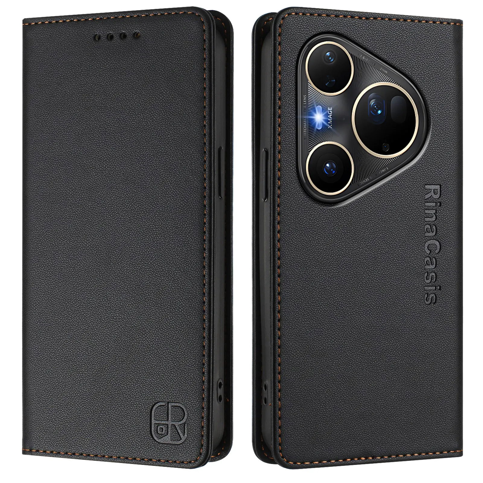 

Shockproof Flip Leather Card Holder Wallet Case For Huawei Pura 80 Ultra 80 Pro Pura70 Pro, Magnetic Kickstand Phone Cover Funda