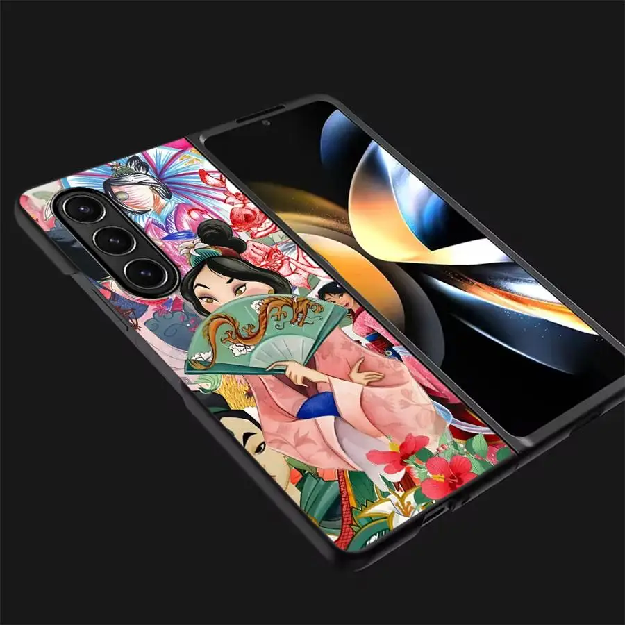Custodia carina Disney Princess per Samsung Galaxy ZFold7 Z Fold 7 6 5 4 3 ZFold6 ZFold3 ZFold4 ZFold5 Cover posteriore per telefono