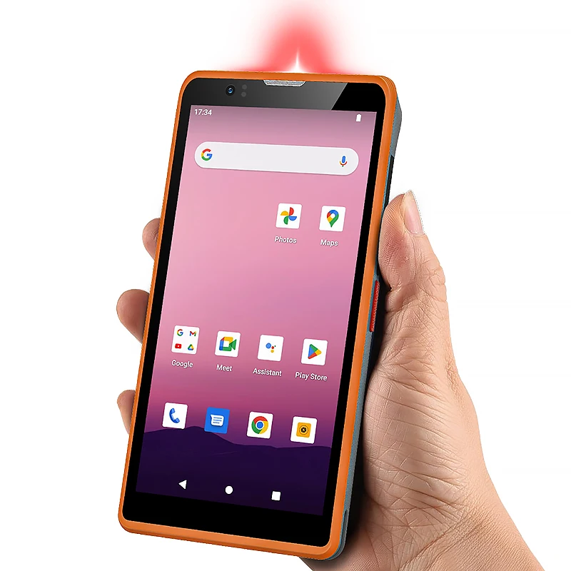 6 Inch Handheld Pda 605 Android Barcod Scanner Rugged PDA Industrial Handheld Scanner for Logistics Data Collection