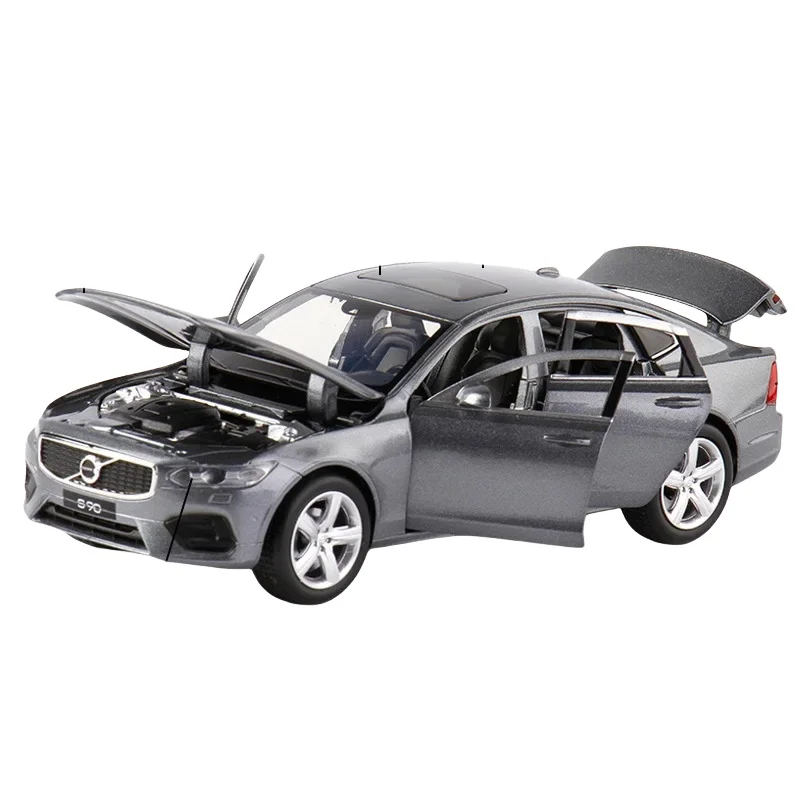 1: 32 Volvo XC60 S90 alloy car model, sound and light feedback toy, car interior decoration, as a birthday gift for friends.