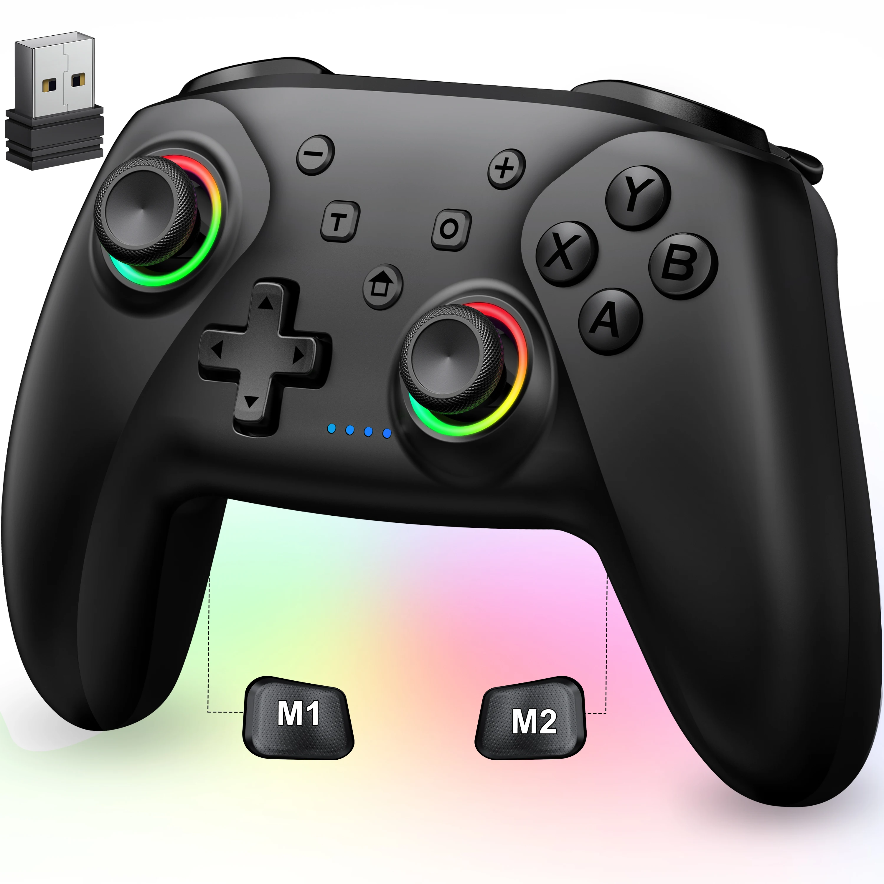 Beboncool NC300 Wireless Gaming Controller with RGB Lighting