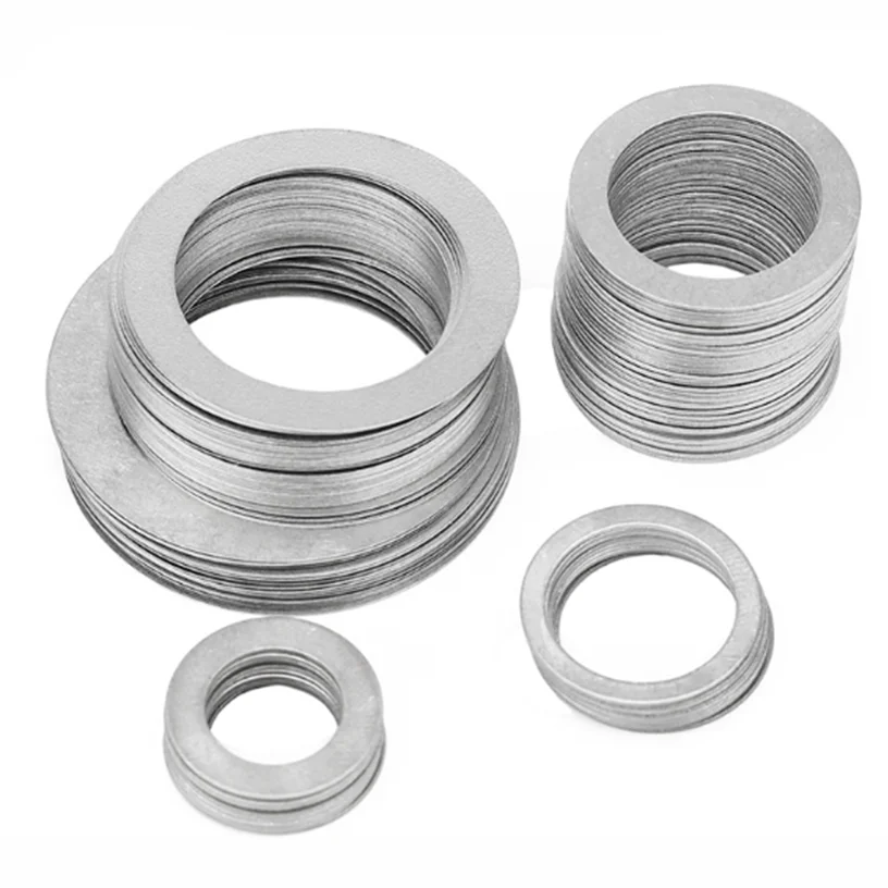 10/20/50 Pieces/set 304 Stainless Steel Ultra-Thin Flat Washers M3 M4 M5 M6 M8 M10 M12 M14 Standard Washers 0.1/ 0.2/ 0.3 Mm