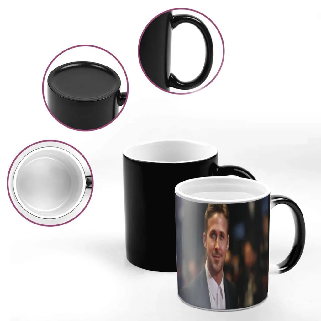 Custom Ryan Gosling One Piece Coffee Mugs And Mug Creative Color Change Tea Cup Ceramic Milk Cups Novelty Gifts