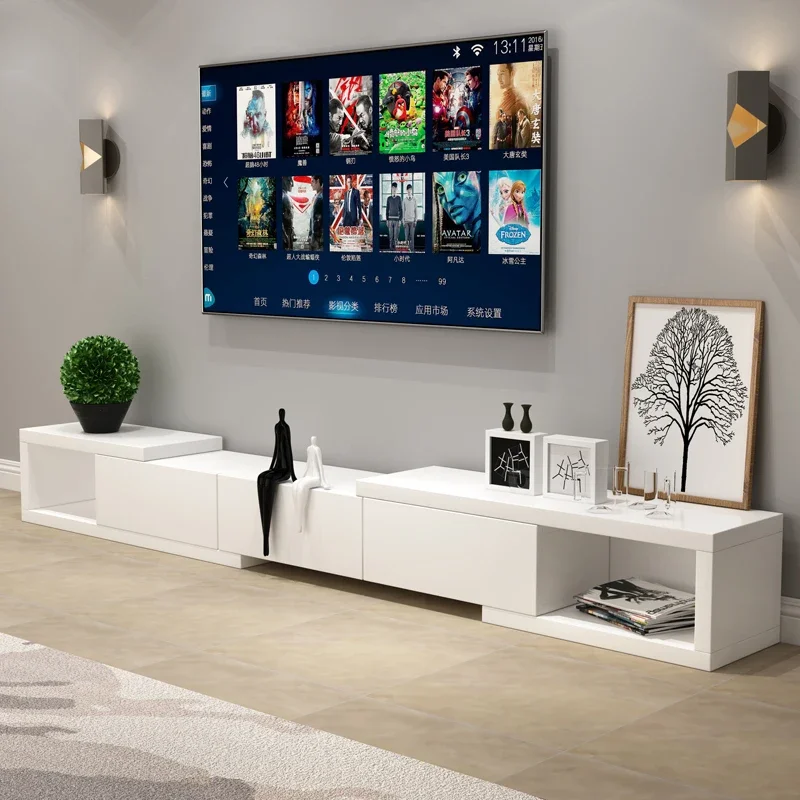 Mueble de Tv de estilo moderno, soportes de Tv sencillos y estéticos para sala de estar, muebles industriales de lujo para el hogar