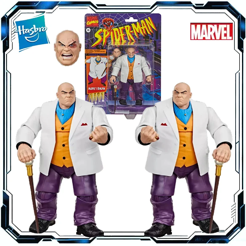 

Hasbro Original MarvelLegends Spider-Man Anime Figure Wilson Fisk Kingpin Action Figure Toys for Boys Girls Kids Gift