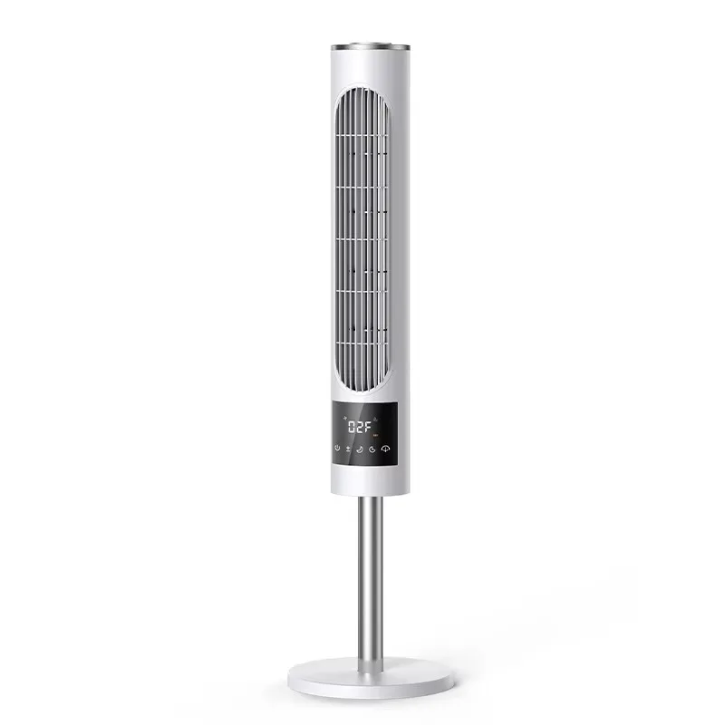 Rechargeable Mechanical Hotel Electric Anion Tower Fan Auto Rotate Floor Fan