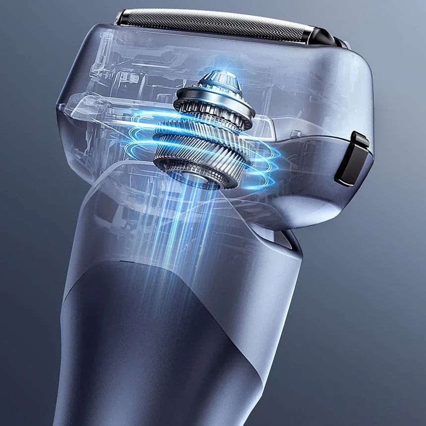 ماكينة حلاقة باناسونيك الكهربائية للرجال، ماكينة حلاقة كهربائية رطبة/جافة مع نظام قطع 3 شفرات، مقبض مريح وشحن USB-C