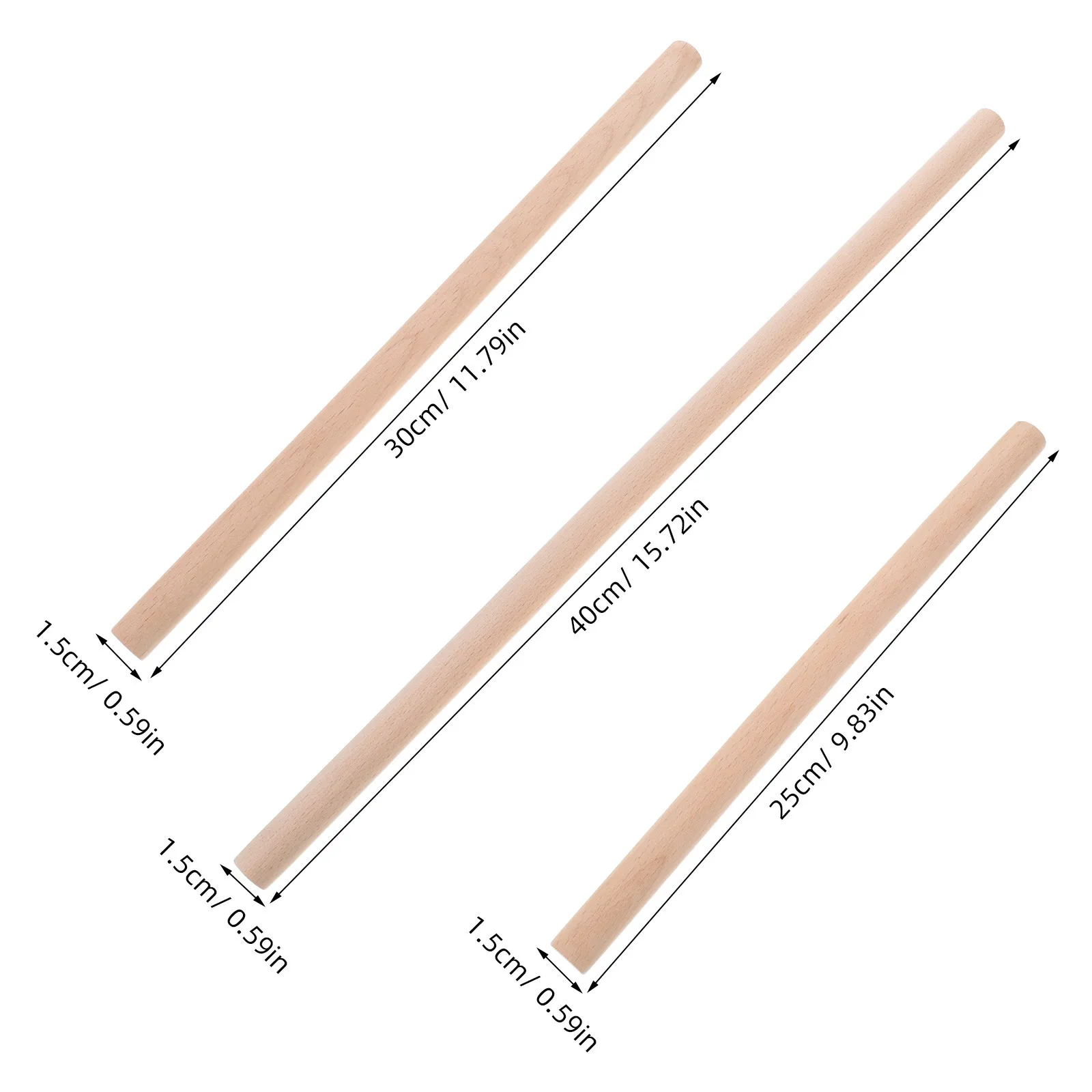 6 قطعة العصي الحرفية الخشبية إطارات نسيج قضبان الخشب DIY بها بنفسك الجدار الشنق ريفي 40 سنتيمتر 30 سنتيمتر 25 سنتيمتر فرع الخشب العصي