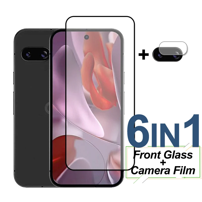 Full Cover Tempered Glass For Google Pixel 9A Screen Protector Protective Phone Camera Lens Film For Google Pixel 9A Glass